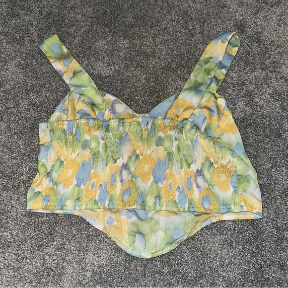 Cider floral corset styled crop top - Picture 2 of 3